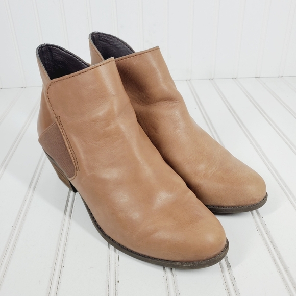 Me Too Zoey Leather Block Heel Round Toe Ankle Boots i36 - Picture 3 of 11